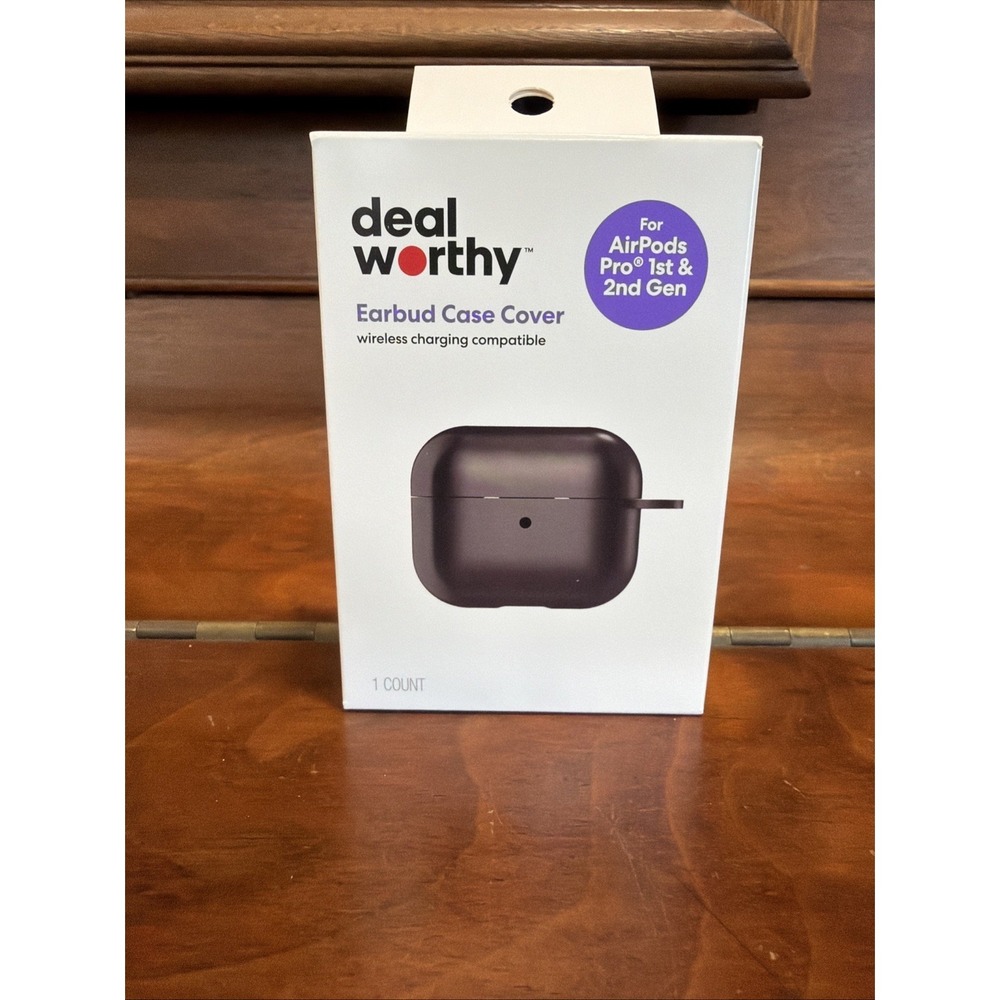 NEW Deal Worthy Simple Black AirPods Case Cover Pro 1st And 2nd Generation
